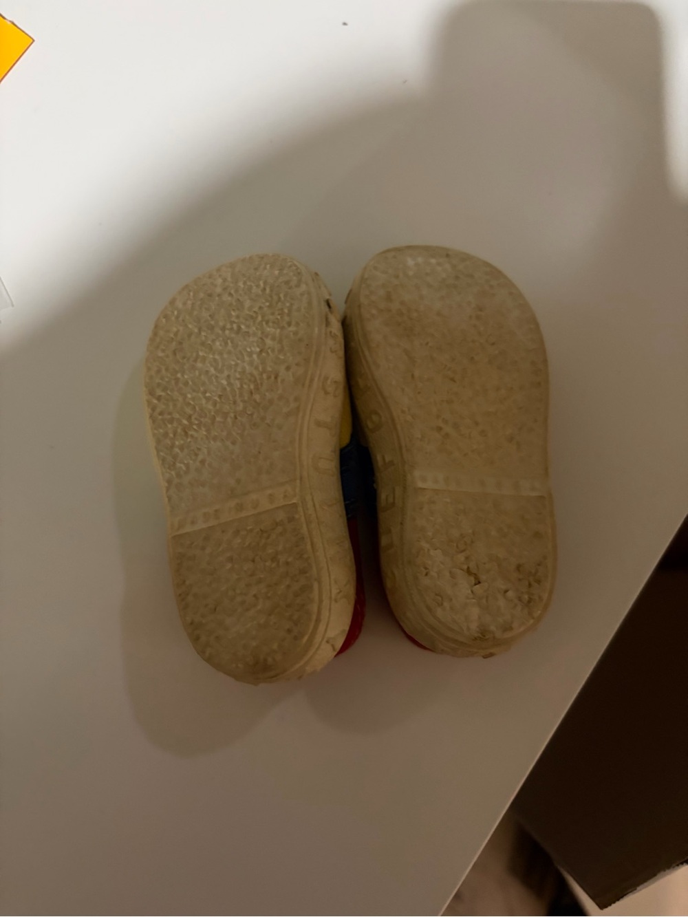 Kids Slip-On Canvas Sneakers in Yellow, Blue & Red - Picture 3 of 4